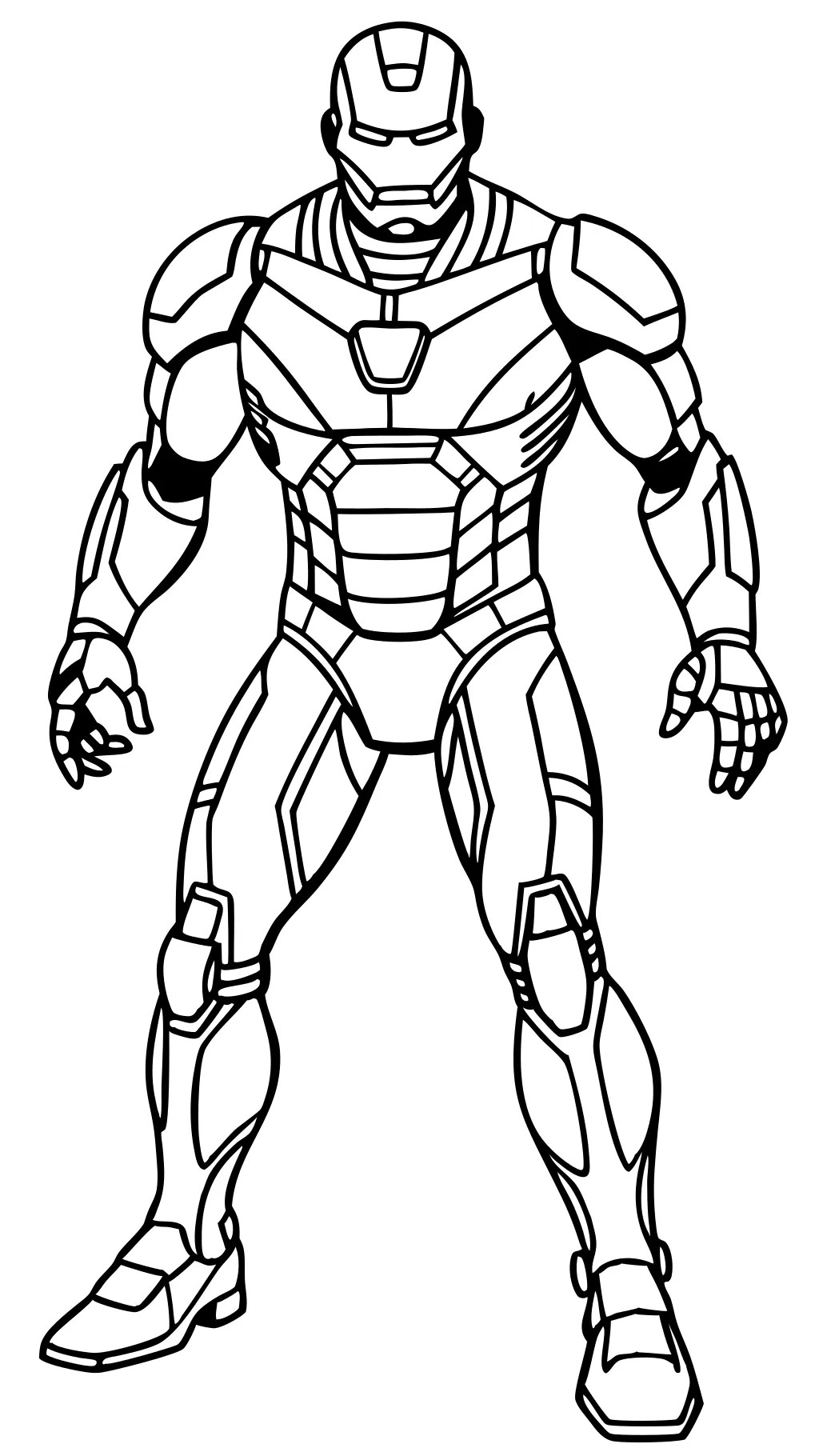 ironman coloring page